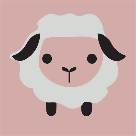 Premium Vector Cute Happy Kawaii Sheep Vector Art Isolated Cartoon