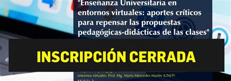 Inscripci N Cerrada Posgradoense Anza Universitaria En Entornos