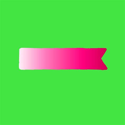 A Pink Ribbon On A Green Background