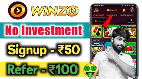 Winzo Gold Huge LootEarn Signup 50Per Refer 100 No Investment