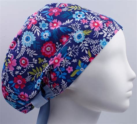 Scrub Cap Scrub Hat Surgery Caps Surgical Hats Floral Etsy