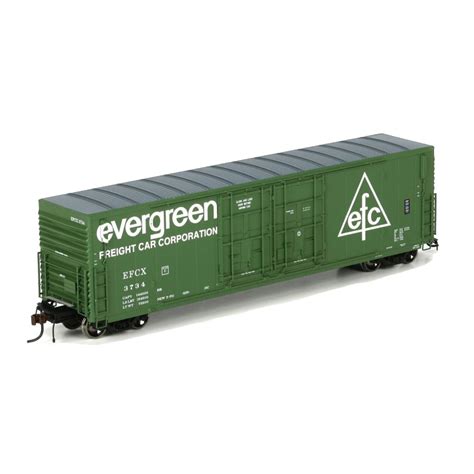 Athearn Genesis Ho Pc F Box Car Evergreen Riveted Side W