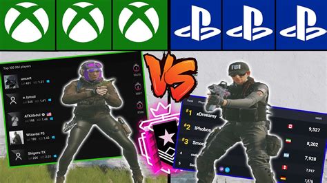 Top 5 Xbox Champs Vs Top 5 PS5 Champs On Console RAINBOW SIX SIEGE