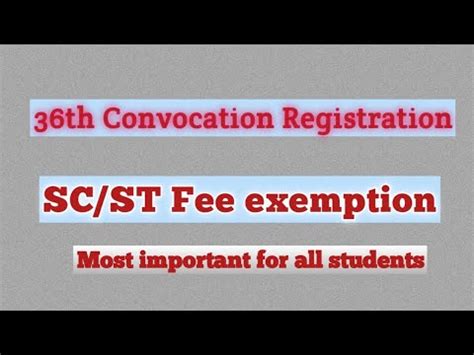 IGNOU 2 बड Update 36th Convocation Last Date SC ST fee