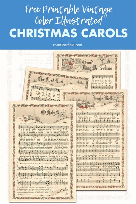 Christmas Carol Sheet Music Printable Free