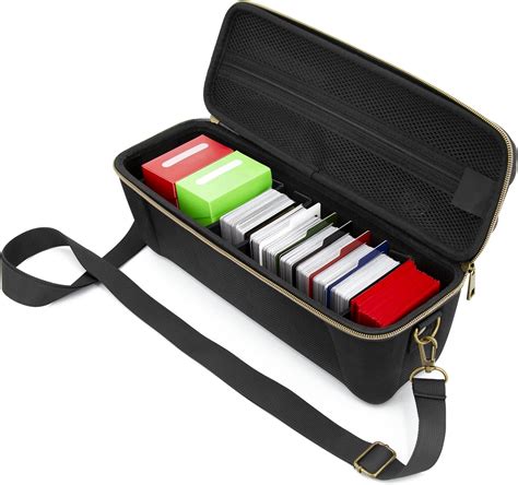 Card Case Holder For Trading Cards With Removable Dividers Tab