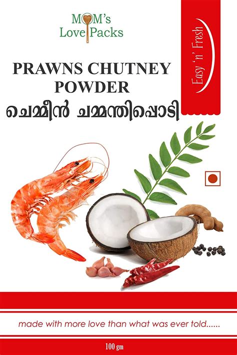 Moms Love Packs Prawns Chutney Powder 100gm Grocery