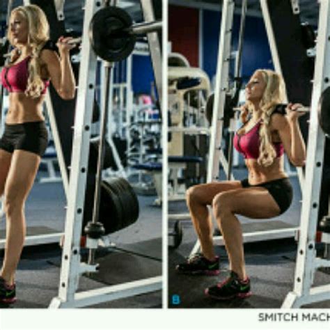 Smith Machine Front Squat By Jennifer J Exercise How To Skimble