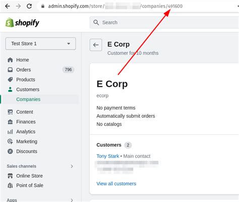 How Can I Export The Shopify B2b Customers Company Id And Location Id