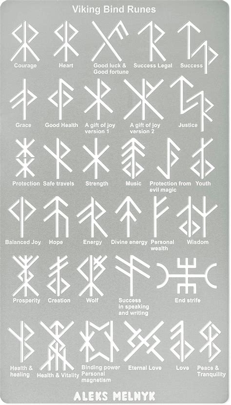 Amazon Aleks Melnyk 185 Metal Wicca Stencils Ogham Runes Sigil