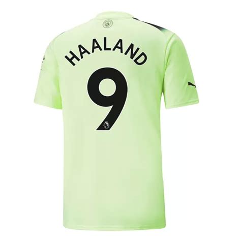 Haaland 9 Manchester City Third Away Soccer Jersey 2022 23