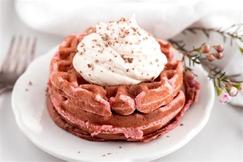 Keto Red Velvet Chaffles Dessert Waffles With A Twist