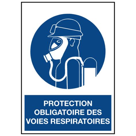 Signal Tique Protection Obligatoire Des Voies Respiratoires Iso