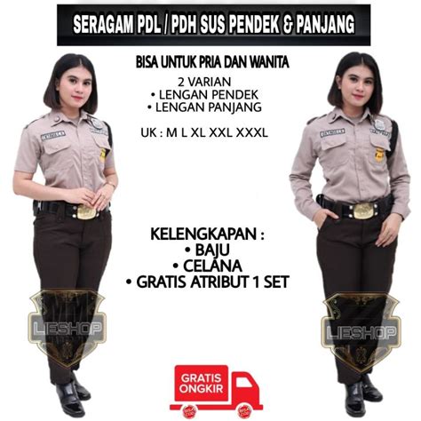 Seragam Setelan Satpam Pdh Pdl Sus Lengan Panjang Satpam Terbaru