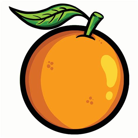 Orange Fruit Cartoon Vector Illustration 3415769 Vector Art At Vecteezy