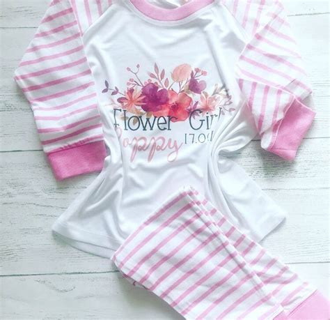 Flower Girl Pyjamas Flower Girl Robe Flower Girl T Girls