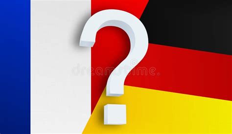 Relationship between the France and the Germany Stock Illustration ...