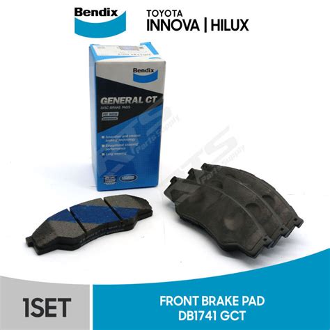 Bendix Front Brake Pad Toyota Innova Hilux 4x2 DB1741 GCT Lazada PH