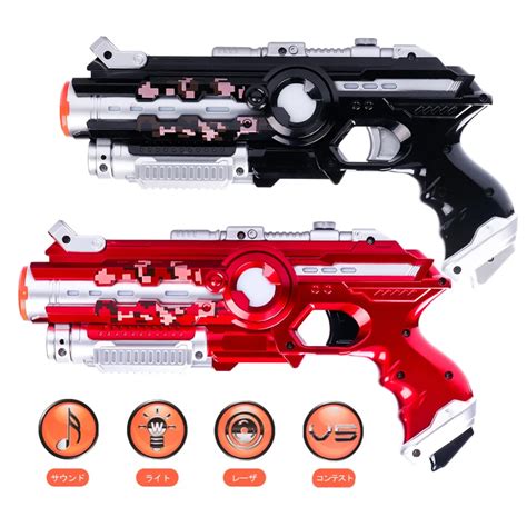 Newest 2pcs Cs Gametoy Guns Outdoor Black Light Electric Battle Toy Gun