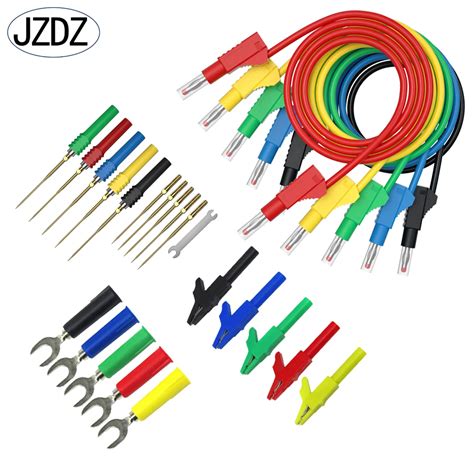 JZDZ Multimeter Test Lead Kit Security Banana Plug To Banana Plug