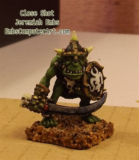 Orc Miniature Paintjob