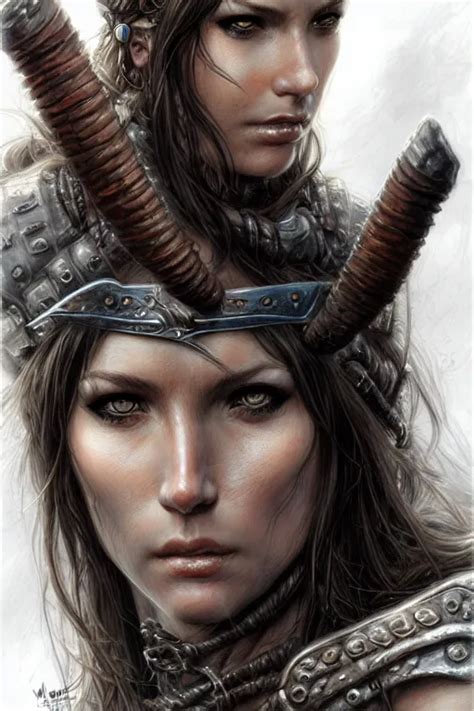 Portrait Of A Barbarian Female High Fantasy Dnd Stable Diffusion