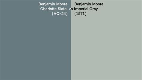 Benjamin Moore Charlotte Slate Vs Imperial Gray Side By Side Comparison