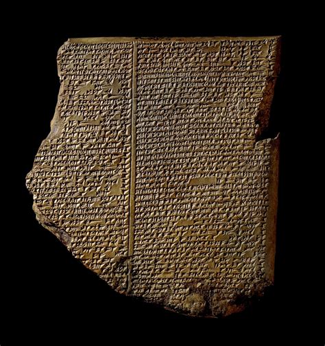 Epic Of Gilgamesh Tabletepic Of Gilgamesh Flood Story From Nineveh