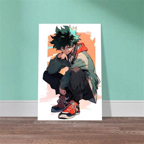 Izuku Midoriya Deku My Hero Academia MHA Poster Canvas Framed Poster ...