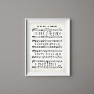 Holy Holy Holy Lord God Almighty Hymn Print Sheet Music Art Etsy