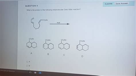 Solved What Is The Product Of The Following Intramolecular Chegg