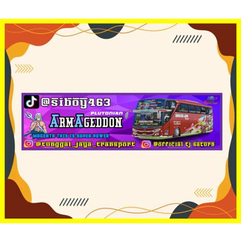 Jual Stiker Bus Bis Armageddon Shopee Indonesia