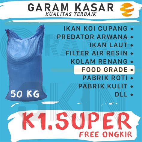 Jual Garam Krosok Garam Kasar Garam Ikan Kg Sf Shopee Indonesia