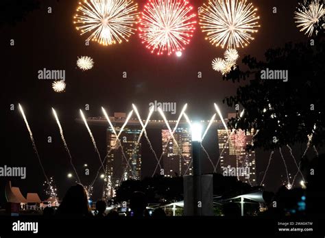 Singapore Singapore Asia December 31 2023 New Year S Eve And New