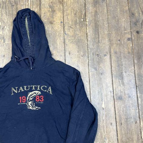 Nautica Hoodie Y2k Vintage Pullover Spellout Sports Depop