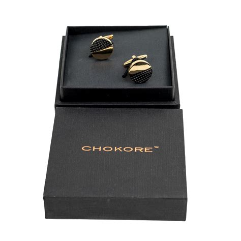 Chokore Double Tone Gunmetal Cufflinks