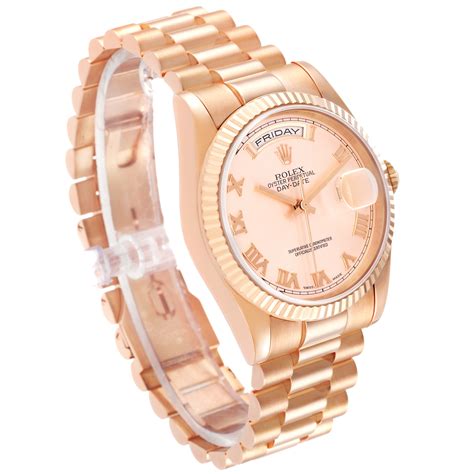 Rolex President Rose Gold 118235 Stock 46704 Swisswatchexpo