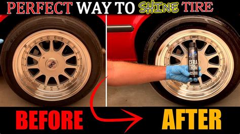 Perfect Method To Shine Car Tire I Incredibly Durable Tire Shine Cera