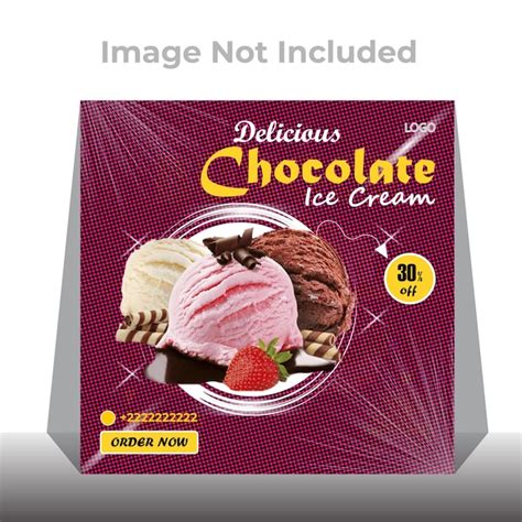 Premium Vector Delicious Ice Cream Social Media Post Design