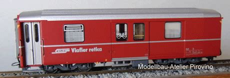 Pirovino Modellbau Atelier Rhb Dz Packwagen Rot