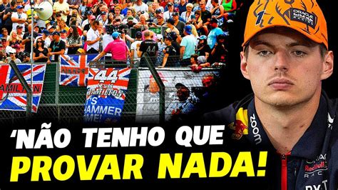 VERSTAPPEN REAGE À POSSÍVEIS VAIAS DA TORCIDA INGLESA EM SILVERSTONE