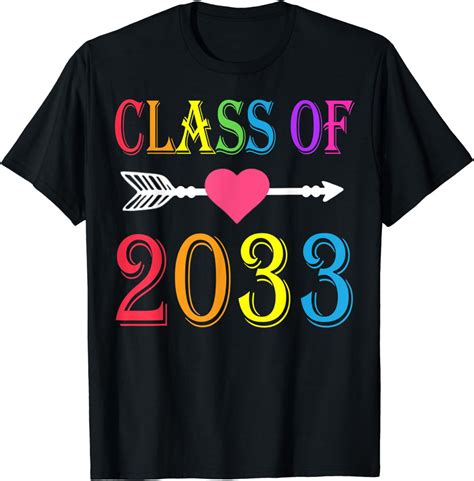 Class Of 2033 Shirt Pre K Graduate Preschool Graduation T Shirt