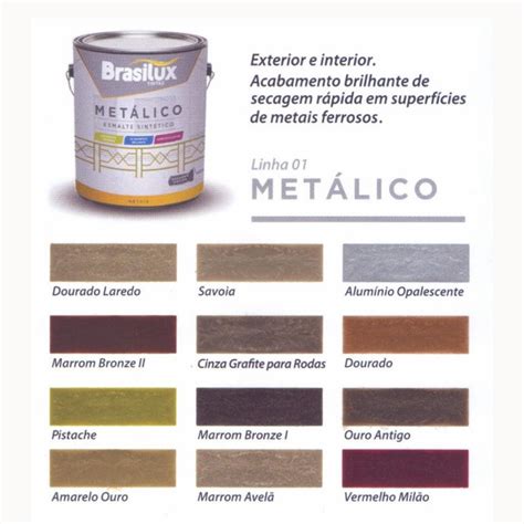 Tinta Esmalte Sintético Metálico 3 6L Brasilux Várias Cores no Shoptime