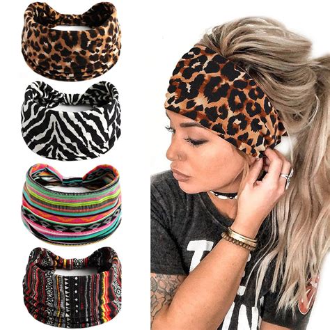 Lihelei Stirnband Damen Breite Boho Knot Haarband F R Damen Yoga Sport