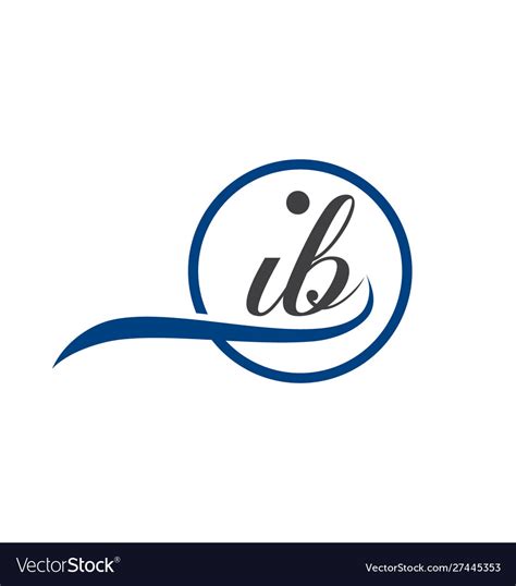 Ib logo Royalty Free Vector Image - VectorStock