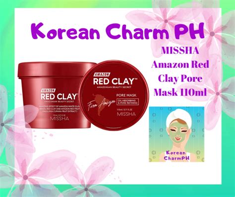 Missha Amazon Red Clay Pore Mask Ml Lazada Ph