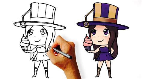 How To Draw Caitlyn League Of Legends Chapions Chibi Youtube