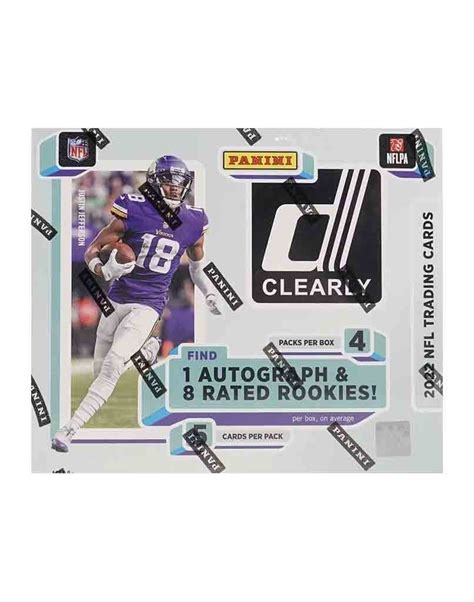 2022 Panini NFL Football Clearly Donruss Hobby Box Diggaz Trading Cards