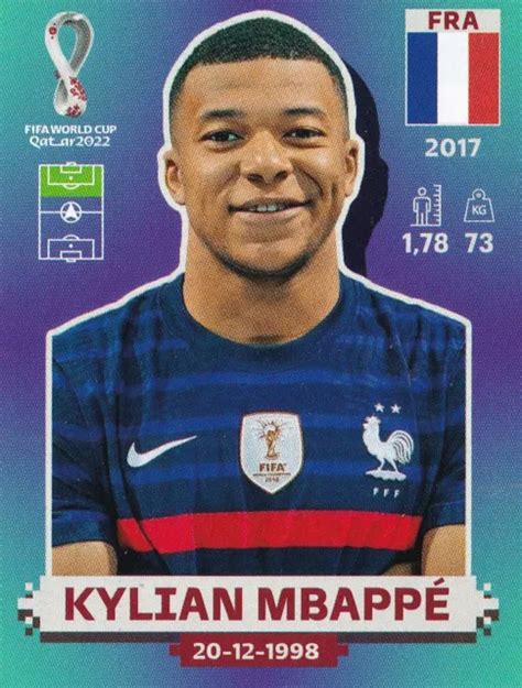 Panini Fifa World Cup Qatar Figurina Fra Kylian Mbapp