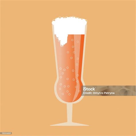 Beer Glass Design With Flat Graphics Vector 2d Graphics Stock Illustration Download Image Now